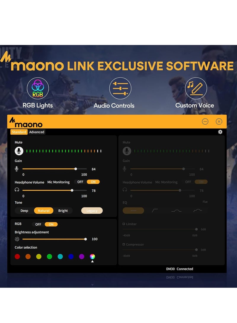 MAONO DM30RGB USB Gaming Microphone