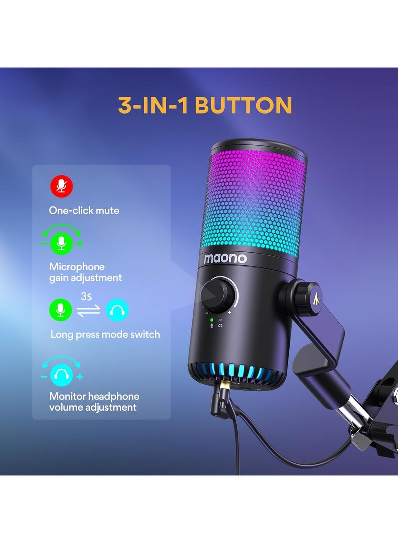 MAONO DM30RGB USB Gaming Microphone