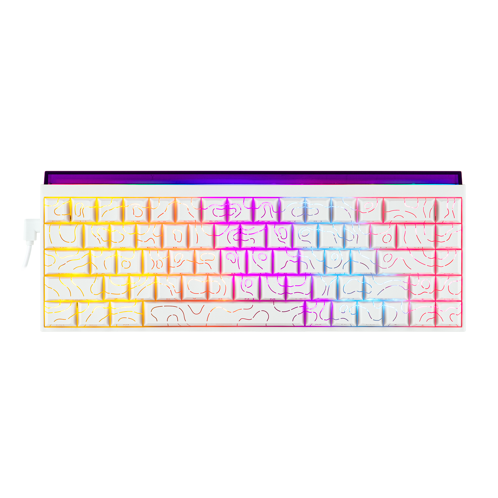 AJAZZ NK68 Small Mechanical Keyboard 68-key layout Mixed Light DIY Wired Version
