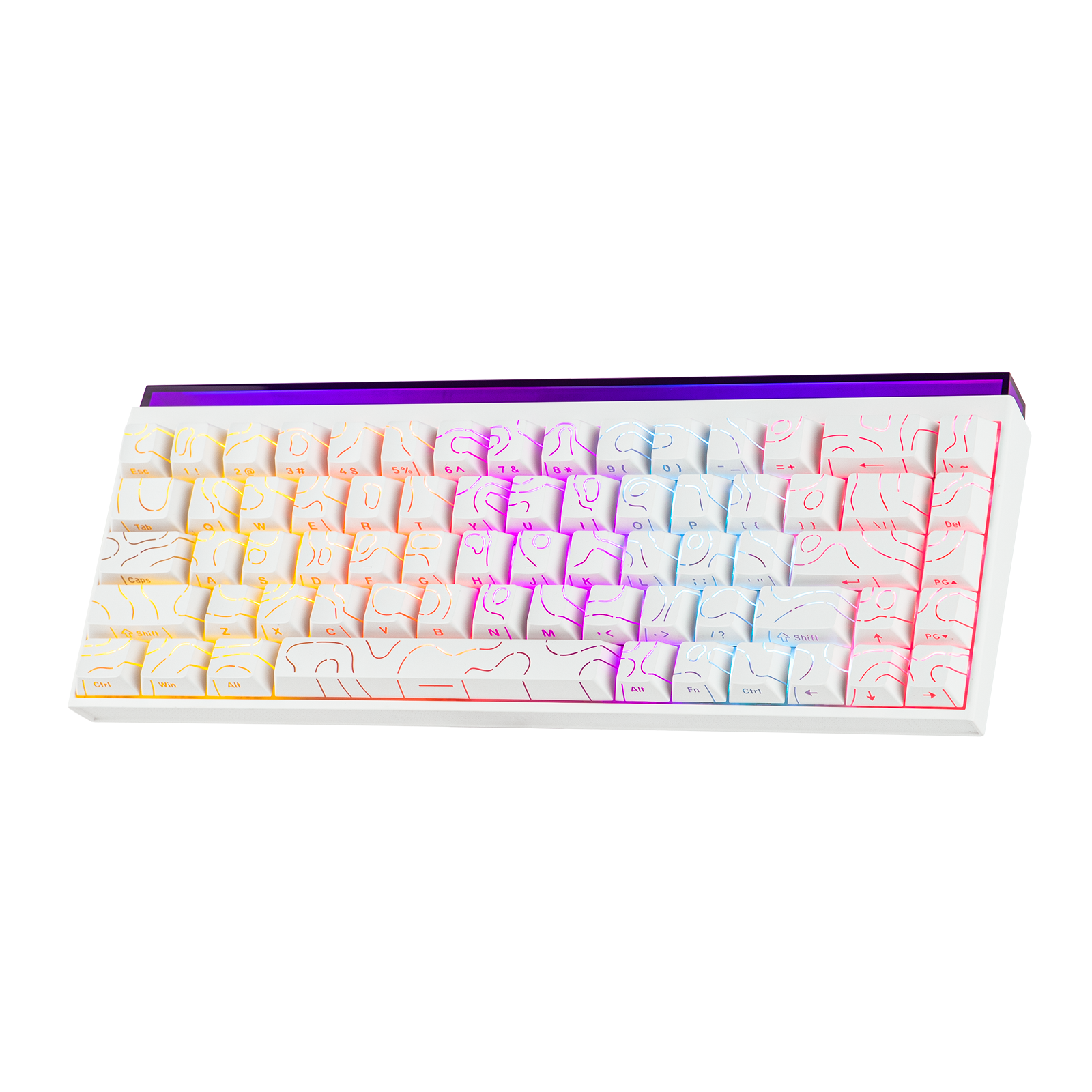 AJAZZ NK68 Small Mechanical Keyboard 68-key layout Mixed Light DIY Wired Version