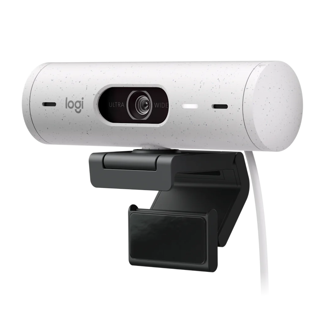 Logitech Brio 500 Full HD Webcam with Auto Light Correction -off white