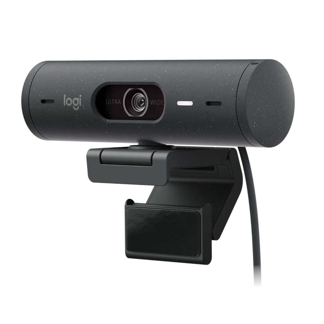 Logitech Brio 500 Full HD Webcam with Auto Light Correction -Graphite