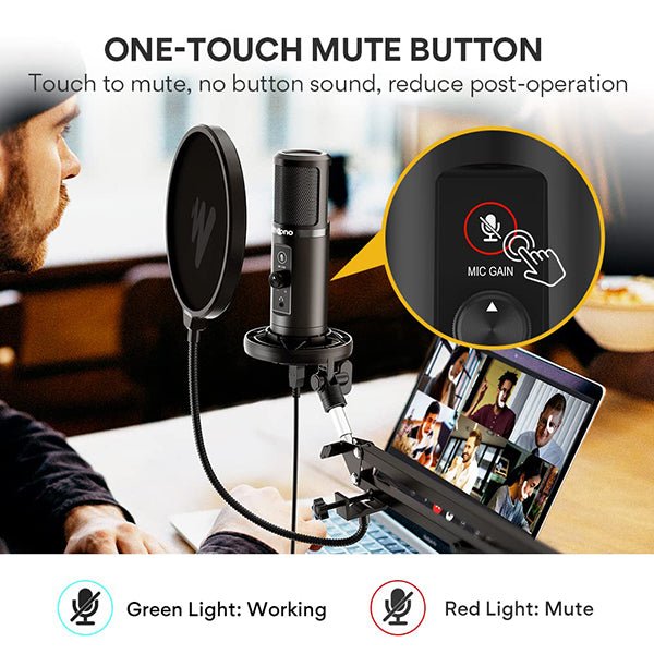 MAONO PM422 Podcast USB Microphone Plug & Play