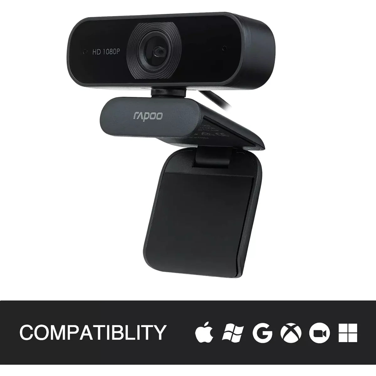 Rapoo C260 Webcam 1080P – Built-in Microphone