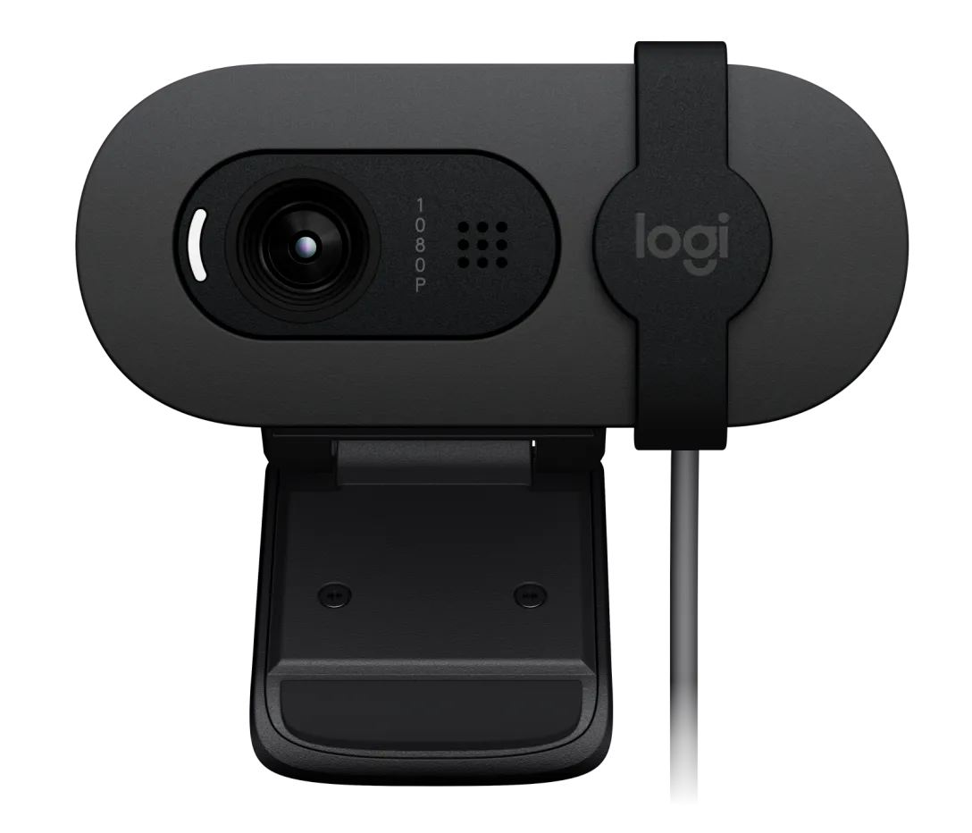 Logitech Brio 100 Full HD 1080p Webcam Made for Meetings and Works for Streaming - GRAPHITE