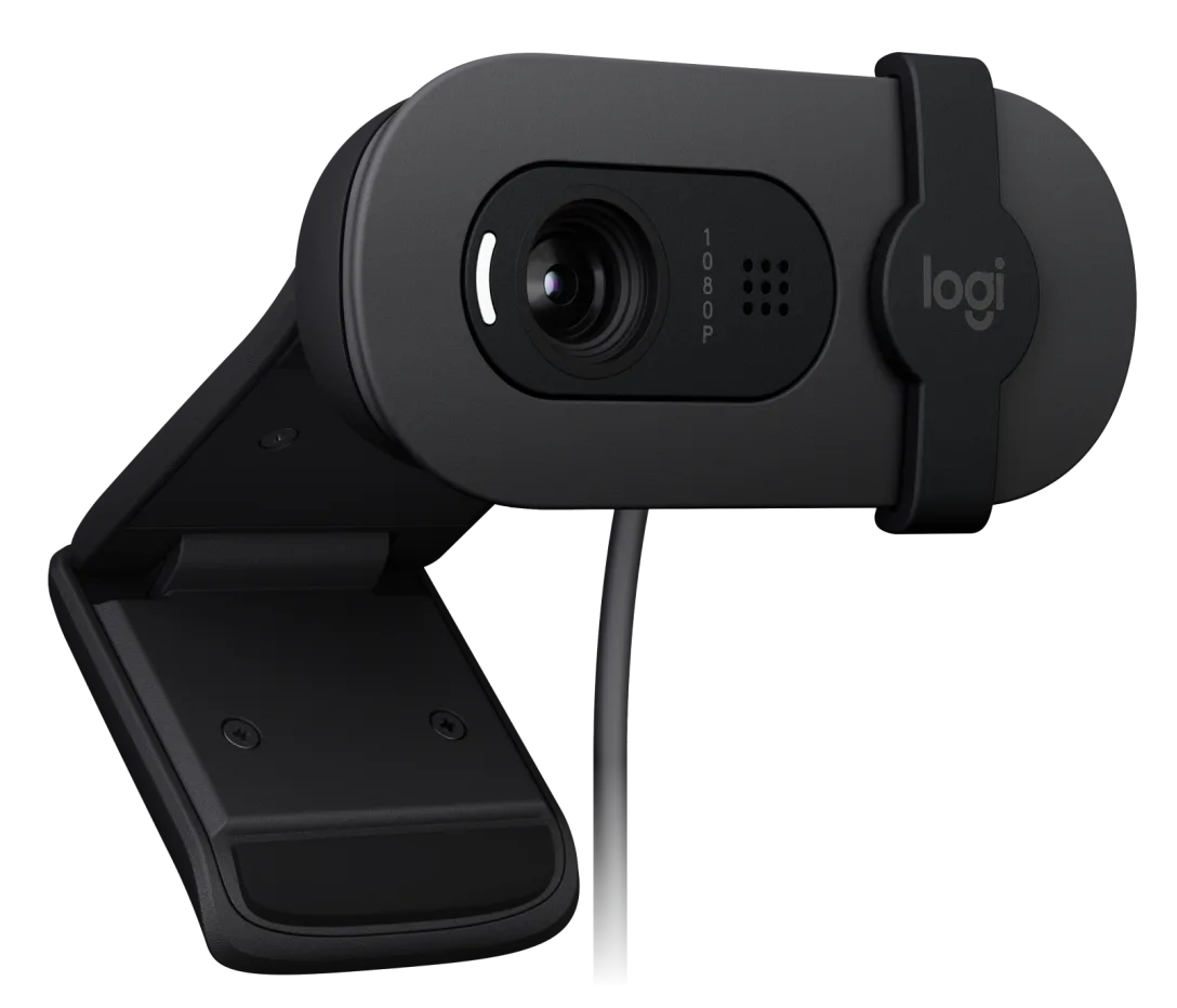Logitech Brio 100 Full HD 1080p Webcam Made for Meetings and Works for Streaming - GRAPHITE