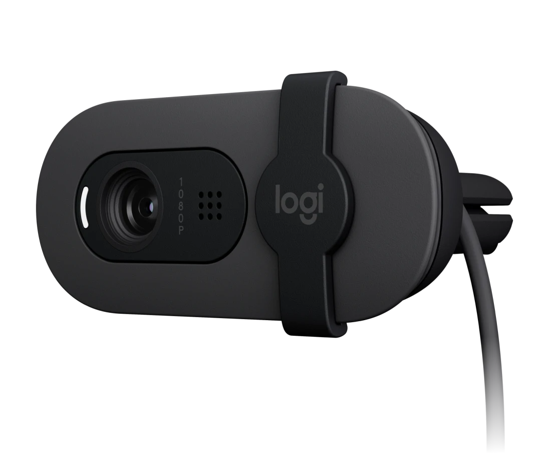 Logitech Brio 100 Full HD 1080p Webcam Made for Meetings and Works for Streaming - GRAPHITE