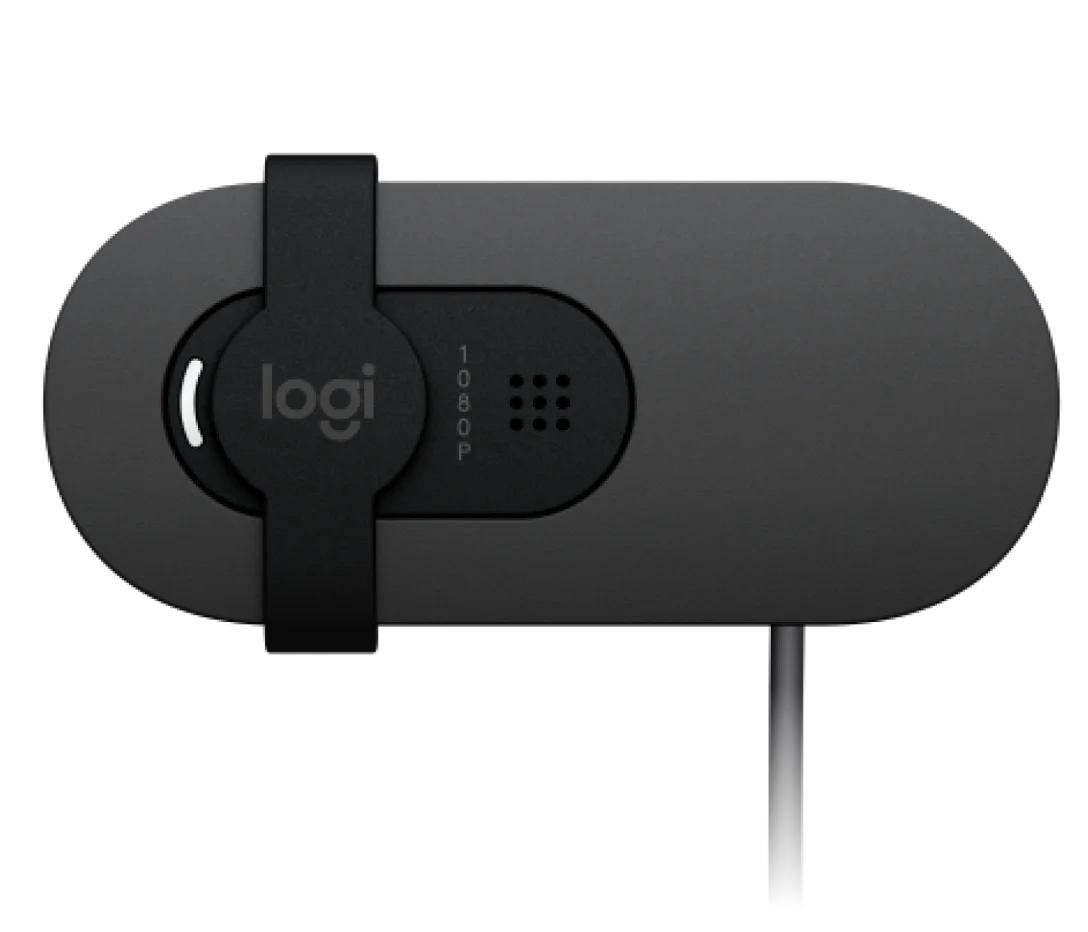 Logitech Brio 100 Full HD 1080p Webcam Made for Meetings and Works for Streaming - GRAPHITE