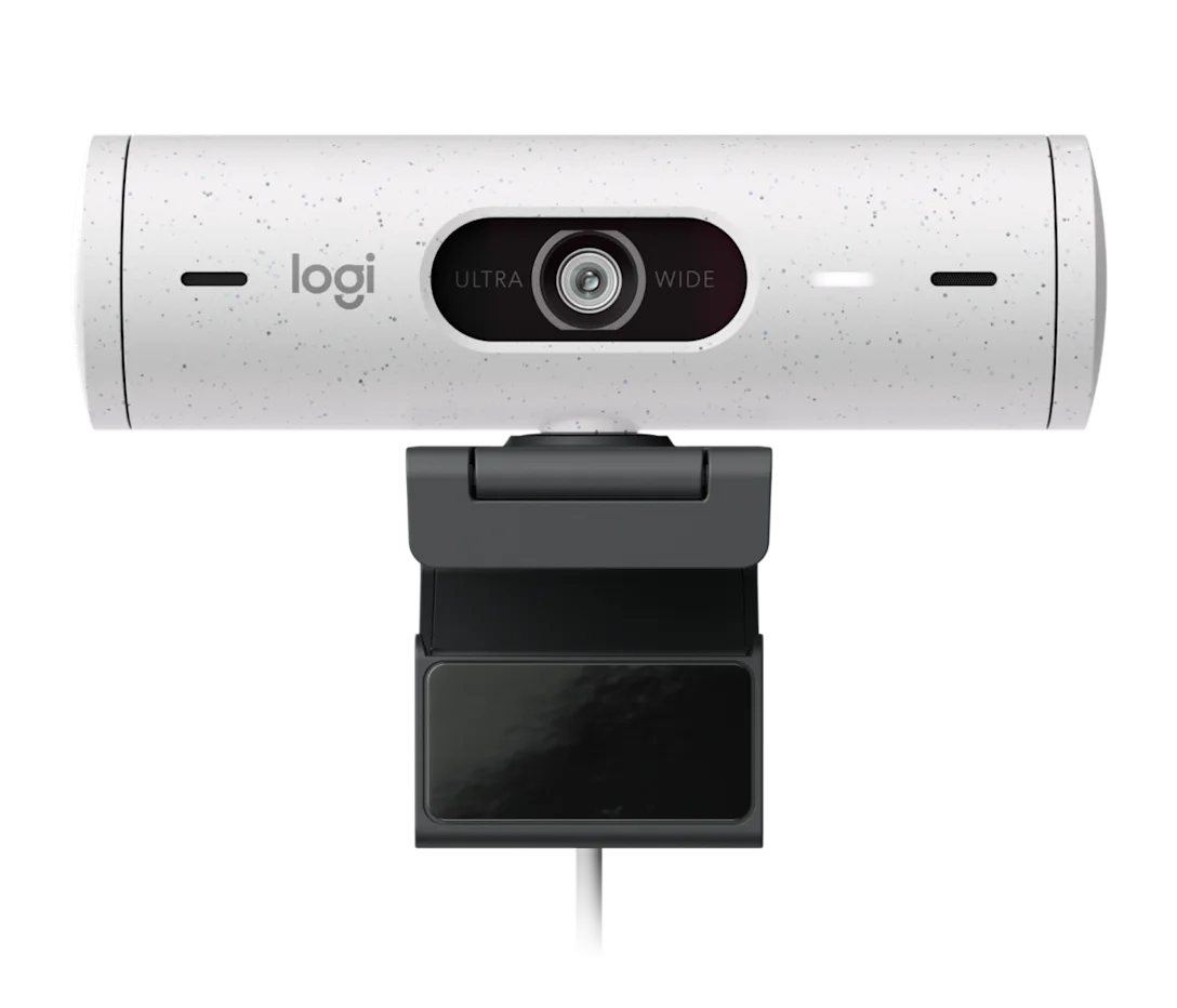 Logitech Brio 500 Full HD Webcam with Auto Light Correction -off white