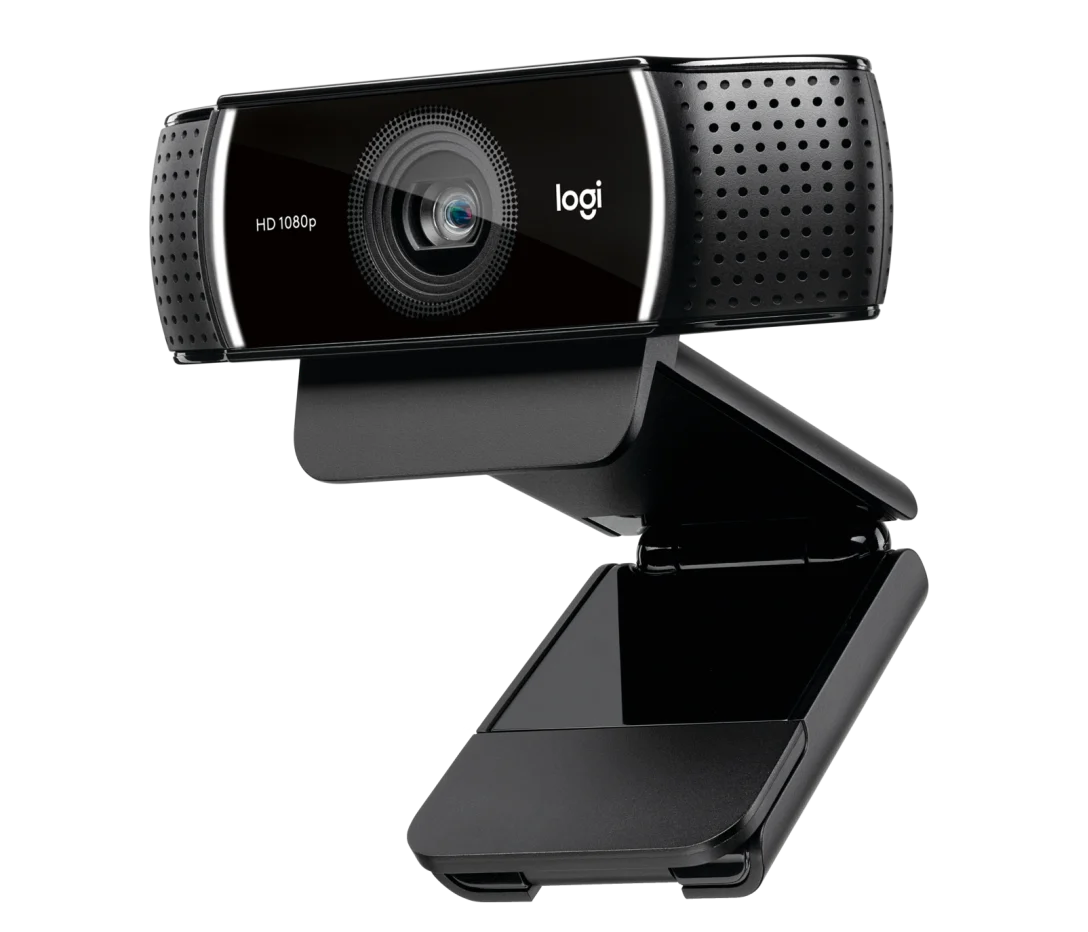 Logitech C922 PRO HD STREAM WEBCAM offers 1080p/30fps, 720p/60fps resolution, 3 MP autofocus camera, stereo mic, 78° field of view, 1.2x digital zoom, and is compatible with Windows, macOS, ChromeOS via USB-A