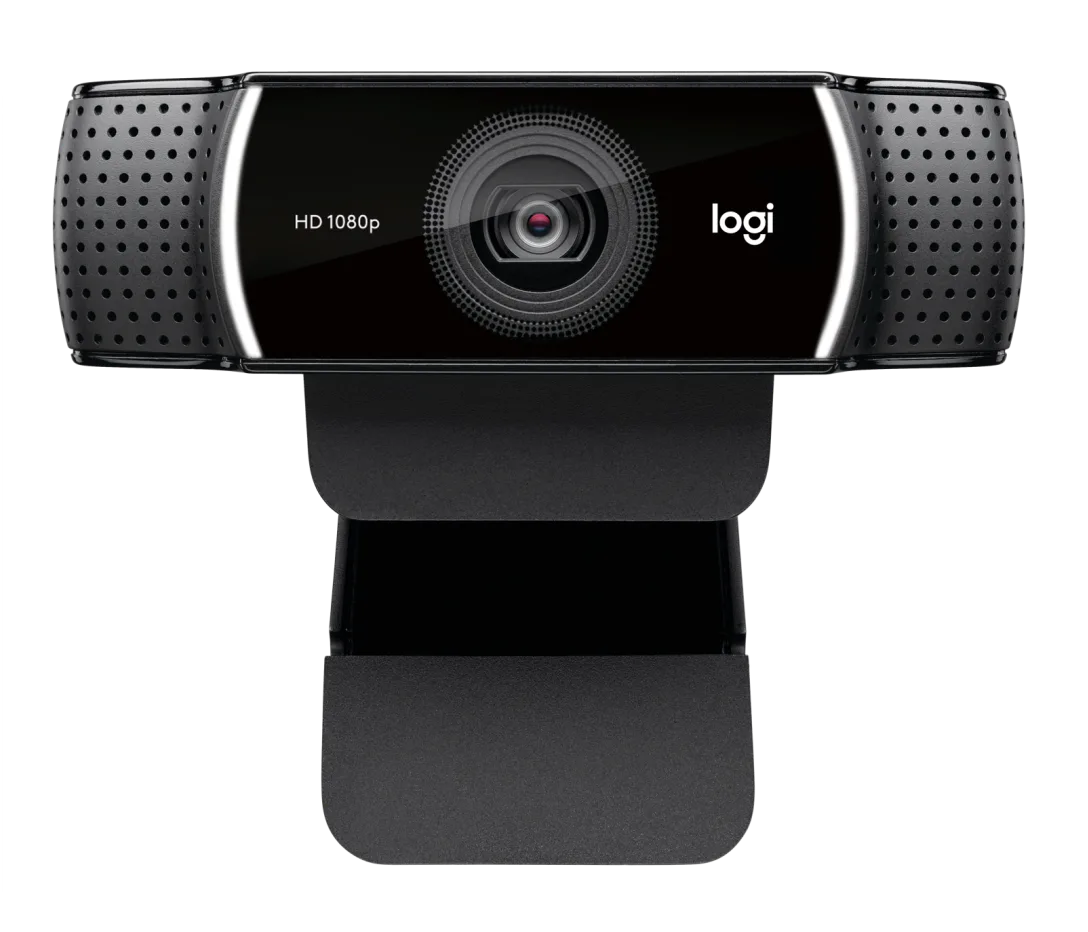 Logitech C922 PRO HD STREAM WEBCAM offers 1080p/30fps, 720p/60fps resolution, 3 MP autofocus camera, stereo mic, 78° field of view, 1.2x digital zoom, and is compatible with Windows, macOS, ChromeOS via USB-A