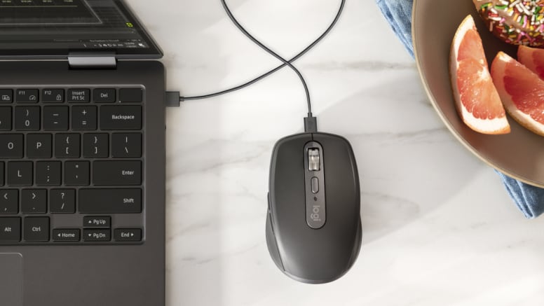 Logitech MX Anywhere 3 Compact Performance Mouse Wireless Comfort Fast Scrolling Graphite