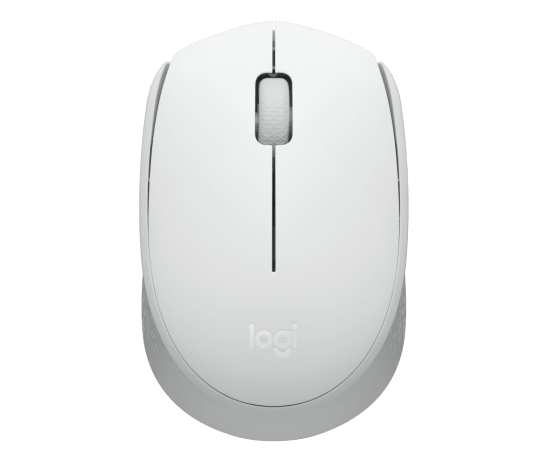Logitech M171 White – 2.4 GHz Wireless Optical Mouse, 1000 DPI, Ambidextrous, 12‑Month Battery
