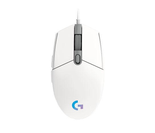 Logitech G102 LIGHTSYNC White – Wired RGB Gaming Mouse, 6 Programmable Buttons, 200–8,000 DPI