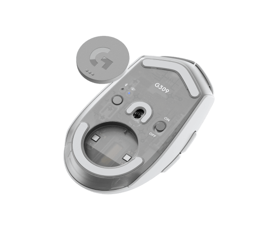 Logitech G309 LIGHTSPEED Wireless Gaming Mouse WHITE – HERO 25K Sensor, Dual Wireless, 6 Programmable Buttons, Ultra Lightweight