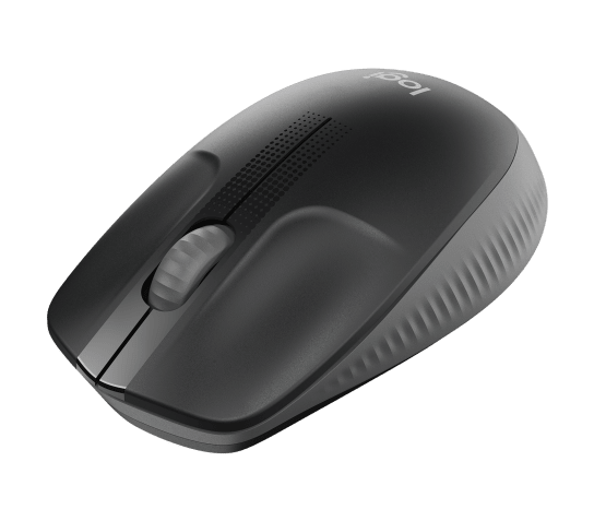 Logitech M190 Wireless Mouse (Charcoal) – Full‑Size, 2.4 GHz, 1000 DPI, 18‑Month Battery