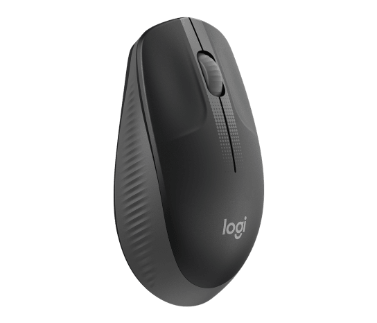 Logitech M190 Wireless Mouse (Charcoal) – Full‑Size, 2.4 GHz, 1000 DPI, 18‑Month Battery