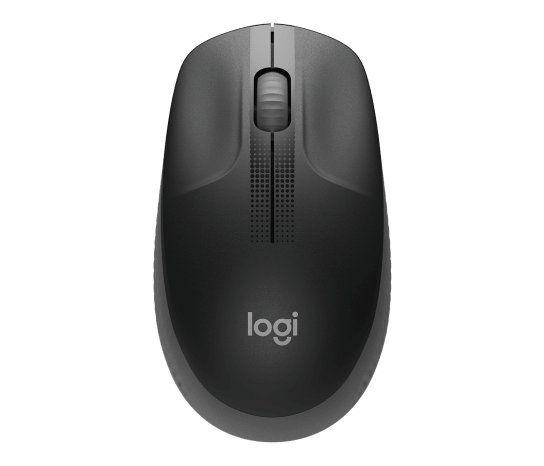 Logitech M190 Wireless Mouse (Charcoal) – Full‑Size, 2.4 GHz, 1000 DPI, 18‑Month Battery