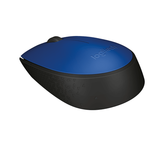 Logitech M171 Blue/Black – 2.4 GHz Wireless Optical Mouse, 1000 DPI, Ambidextrous, 12‑Month Battery
