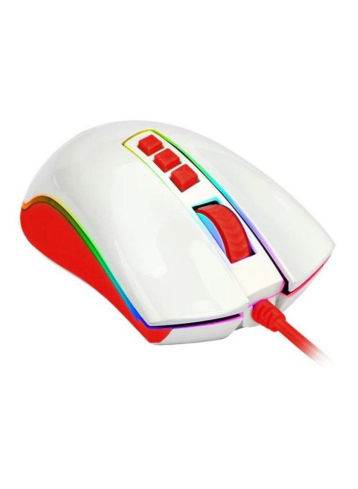 REDRAGON COBRA Wired Gaming Mouse M711C – CHERRY White/Red