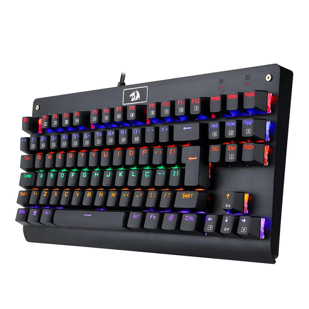 Redragon K568R Dark Avenger Gaming Keyboard with red Switches - Rainbow LED Lighting - عربي/eng