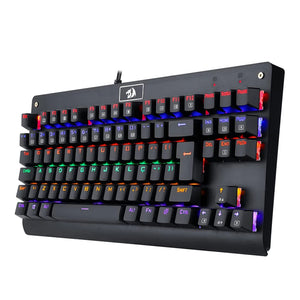 Redragon K568R Dark Avenger Gaming Keyboard with Blue Switches - Rainbow LED Lighting - عربي/eng