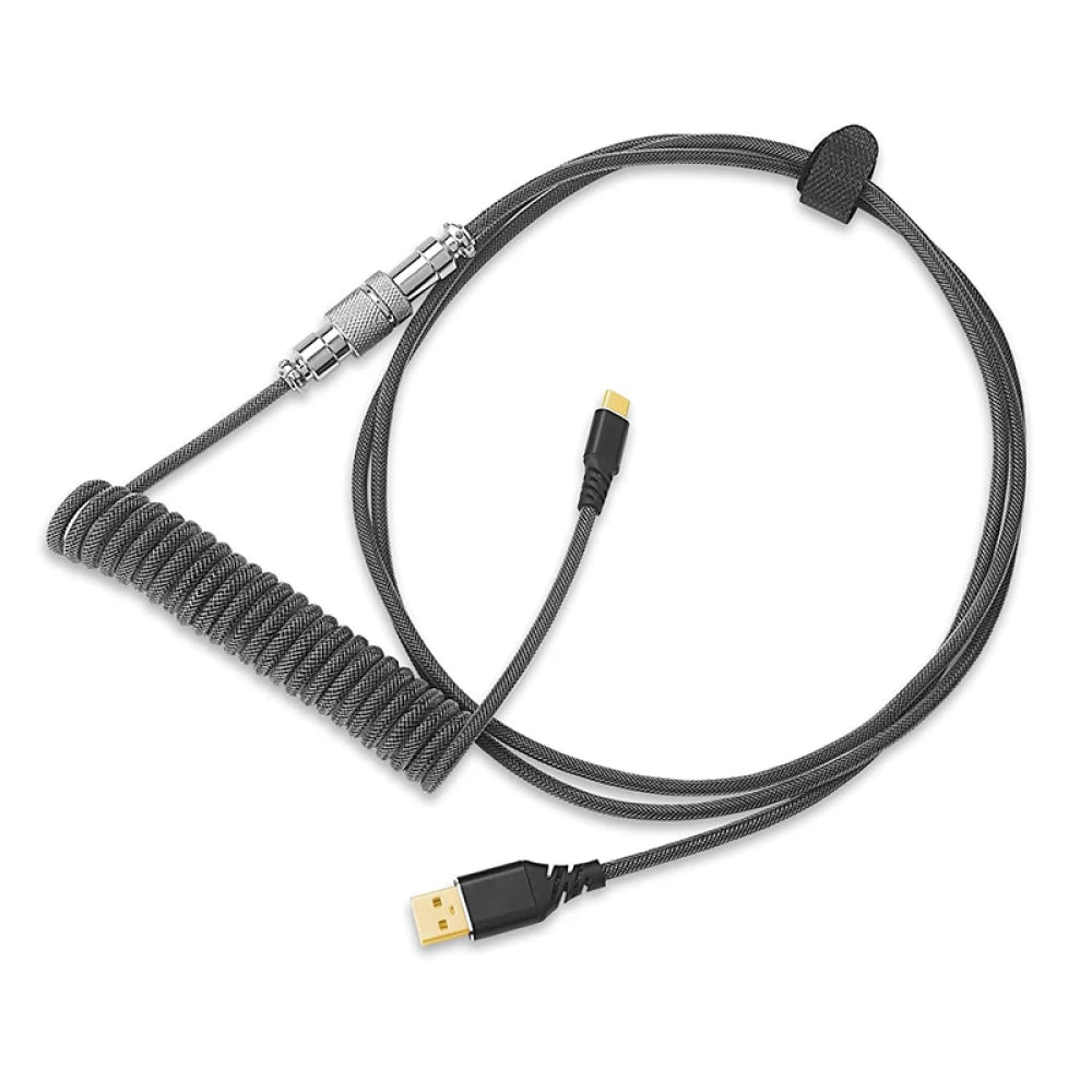 Redragon A115B Type C USB Coiled Spring Wire Cable