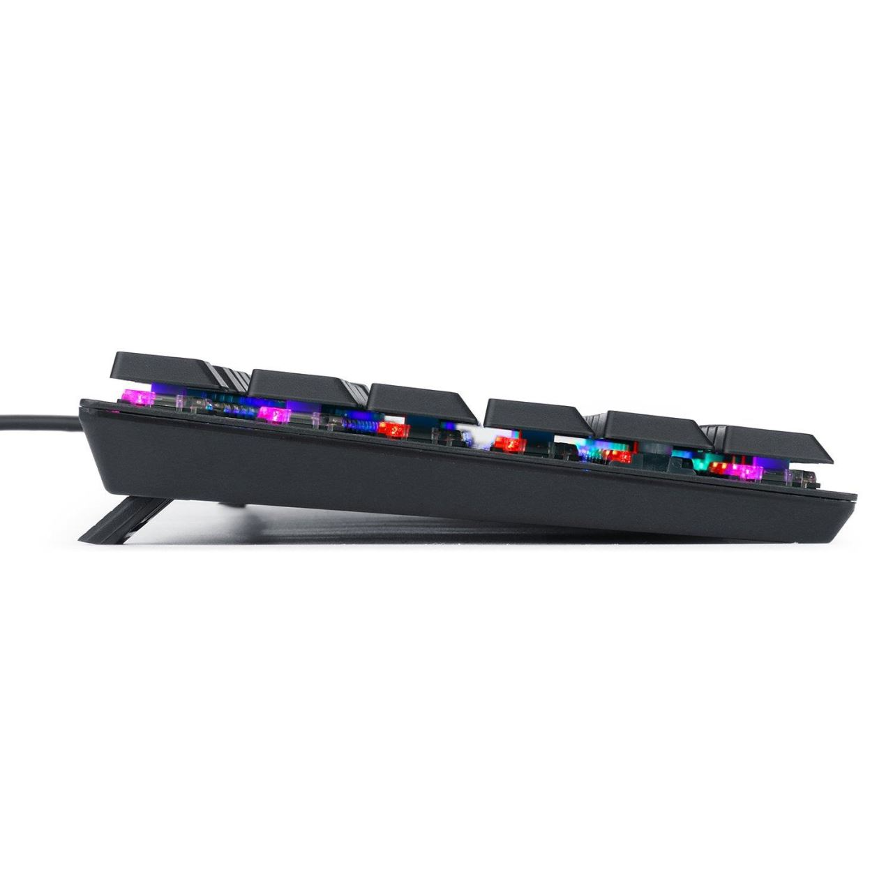 Redragon K607 Low Profile Mechanical Gaming Keyboard 87 Key Tenkeyless RGB LED Backlit Wired Computer Keyboard with Blue Switches for Windows PC - عربي/eng