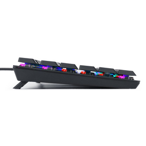 Redragon K607 Low Profile Mechanical Gaming Keyboard 87 Key Tenkeyless RGB LED Backlit Wired Computer Keyboard with Blue Switches for Windows PC - عربي/eng