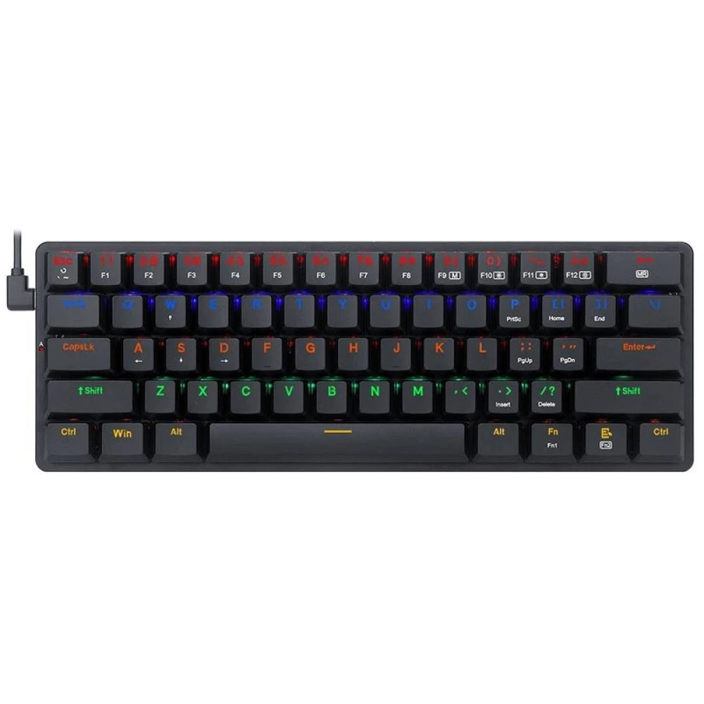 Redragon K615P-KBS Elise Pro RGB Mechanical Keyboard Wireless Bluetooth Tri-Mode Ultra-Thin Low Profile Blue Switch - عربي/eng