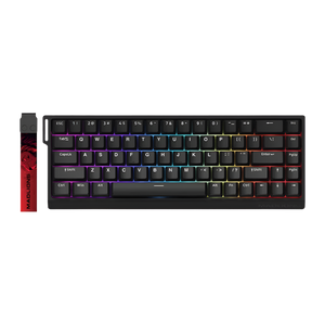 Madlions Professional Gaming Magnetic Keyboard MAD 68 HE RGB - Magnetic Amber Pro Switches - Black