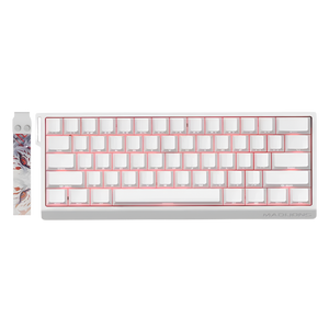 Madlions Professional Gaming Magnetic Keyboard MAD 60 HE Without RGB -  Magnetic Amber Pro Switches - White