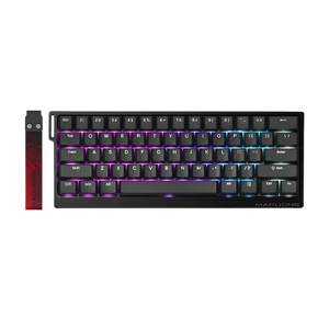 Madlions Professional Gaming Magnetic Keyboard MAD 60 HE Without RGB - Magnetic Amber Pro Switches - Black