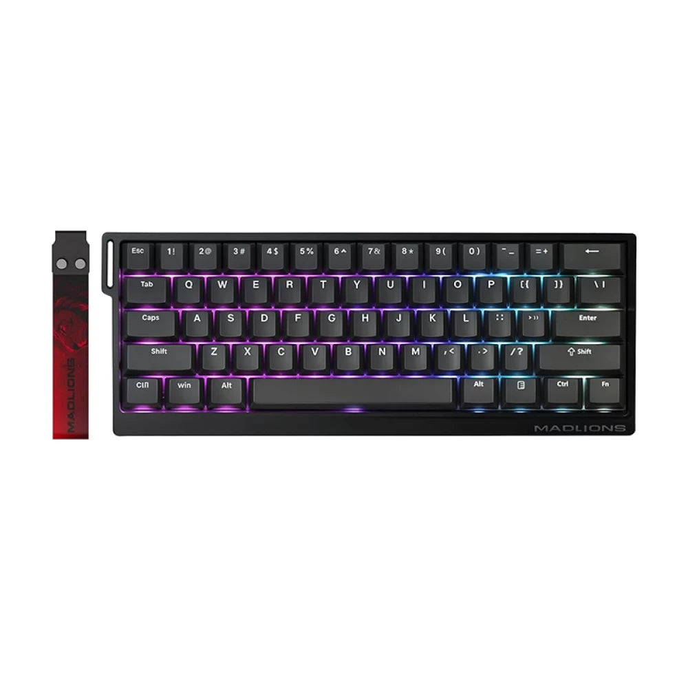 Madlions Professional Gaming Magnetic Keyboard MAD 60 HE Without RGB - Magnetic Amber Pro Switches - Black