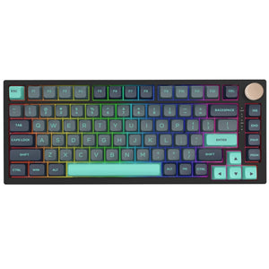 VGN N75 Dynamic Silver Caribbean Blue Gaming Keyboard, Numeric Keyless, Mechanical, Rotary Knob, USB-C Connection, English Sequence