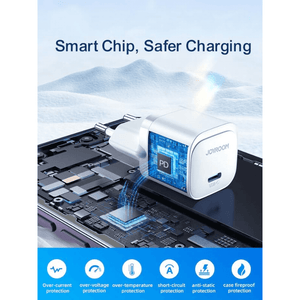 JR-TCF20EU PD20W Charger With Data Cable 1M Type-C To Type-C White