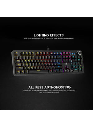 Fantech MAXPOWER MK853 Mechanical Keyboard Black | MK853 - عربي/eng