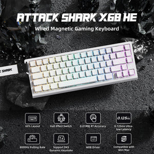 ATTACK SHARK X68HE Magnetic Keyboard With X3 Gaming Mouse Set