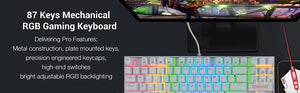 Redragon Kumara K552-RGB (WHITE) Mechanical Gaming Keyboard with BROWN Switches