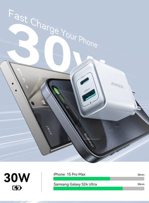 JOYROOM JR-TCF15 30W Dual-Port (A+C) Charger White