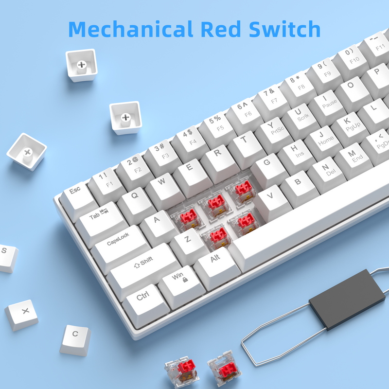 MageGee STAR61 Wired Mechanical Keyboard RED SWITCH