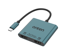 Onten OTN-9175B 2 In 1 Type-C To Dual HDMI Converter