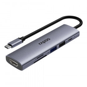 USB-C HUB RAPOO XD61 - 6-IN-1 MULTI-FUNCTION
