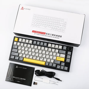 Ajazz AK820 Pro 75% Gasket-mounted Bluetooth 5.1/2.4G Wireless & Type-C Wired Ajazz Gift Switch Mechanical Keyboard