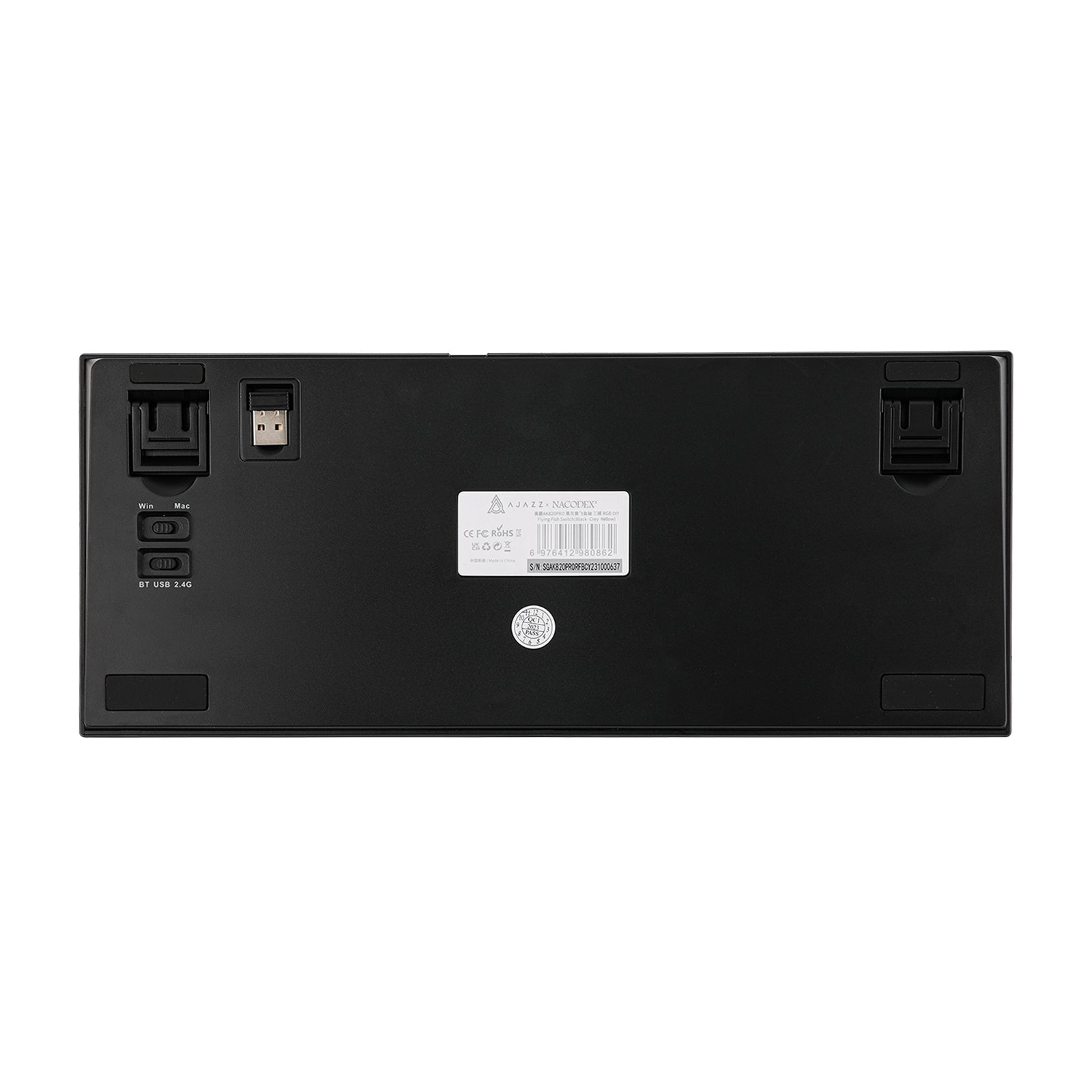 Ajazz AK820 Pro 75% Gasket-mounted Bluetooth 5.1/2.4G Wireless & Type-C Wired Ajazz Gift Switch Mechanical Keyboard