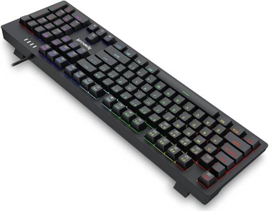 K679 RGB Gaming Keyboard, 104 Keys Wired Mechanical Keyboard