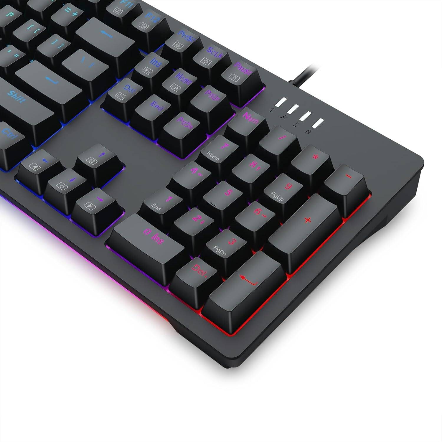 K679 RGB Gaming Keyboard, 104 Keys Wired Mechanical Keyboard