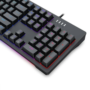 K679 RGB Gaming Keyboard, 104 Keys Wired Mechanical Keyboard