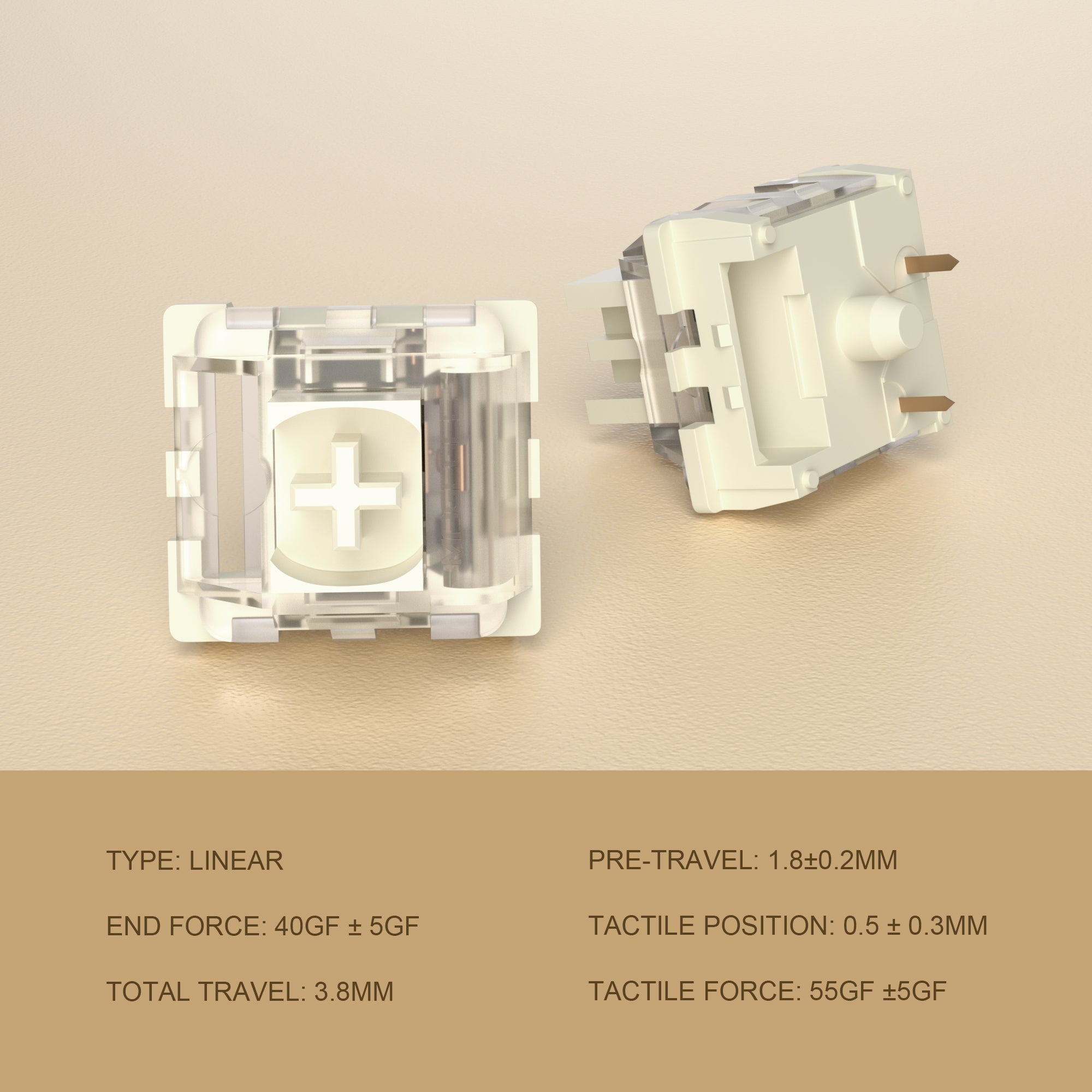 110PCS X MageGee Ivory White Switches