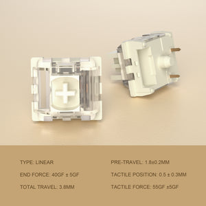 110PCS X MageGee Ivory White Switches